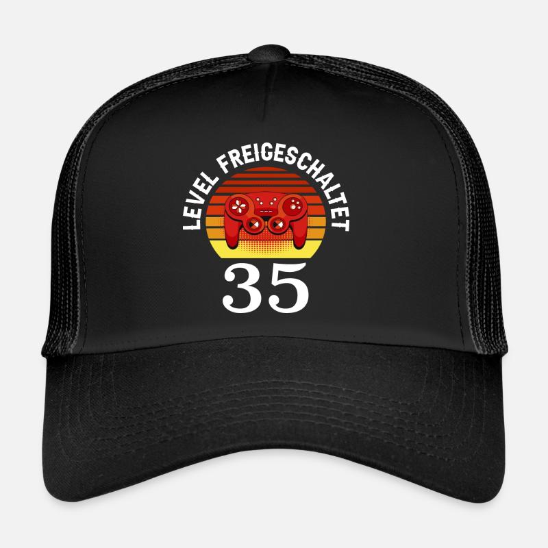 Niveau 35 Débloqué 35 Anniversaire 35 ans Casquette trucker 