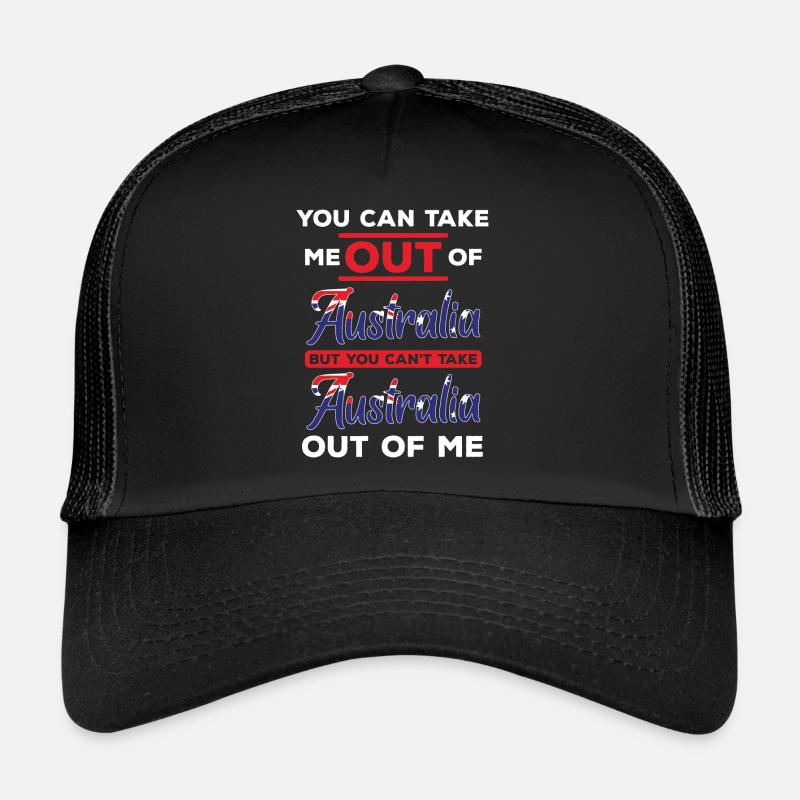 Outback Aussie Melbourne Gold Coast - Trucker Cap - Schwarz/Schwarz