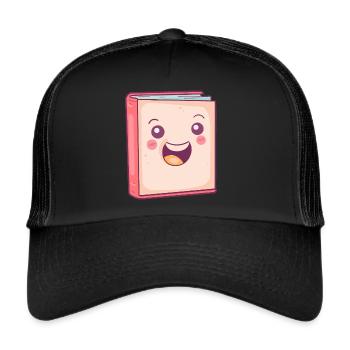 Reading Bookworm Bookworm - Trucker Cap - black/black - Front