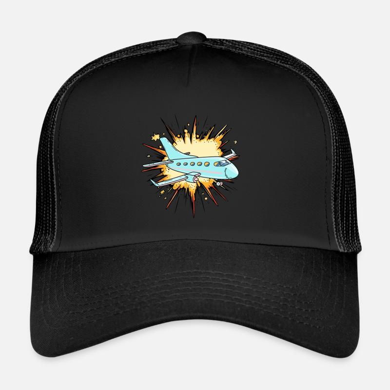 Airplane Flying Trucker Cap