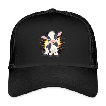 Cow Cows - Trucker Cap - black/black - Front