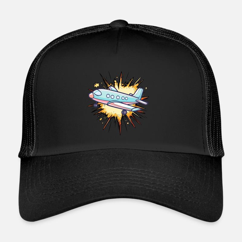 Airplane Flying Pilot Trucker Cap