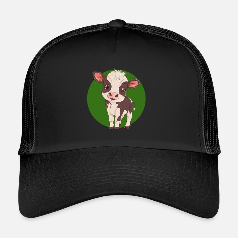 Kuh Rind - Trucker Cap - Schwarz/Schwarz