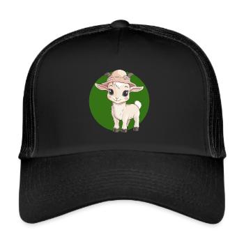 Goat Goat Goat Bull - Trucker Cap - black/black - Front