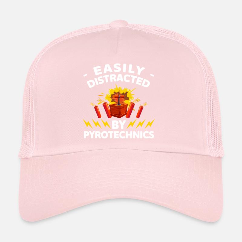 Point culminant de la pyrotechnie Casquette trucker 