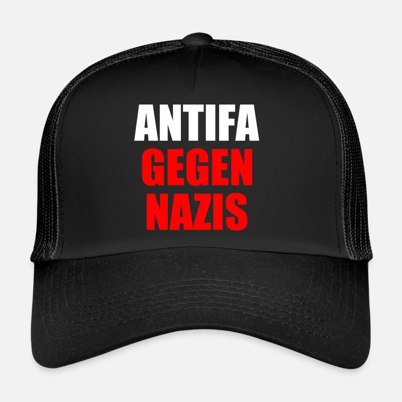 Antifa contre les nazis Casquette trucker 