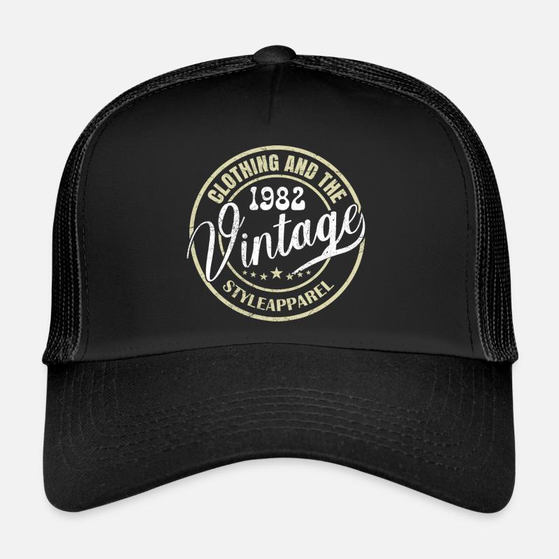 Vintage 1982 Retro 1982 Birthday Gift 1982 Trucker Cap
