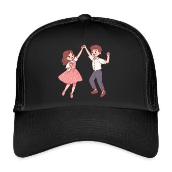 Dance Couple Dance Teachers - Trucker Cap - black/black - Front