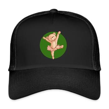 Ballerina Tanzsport - Trucker Cap - Schwarz/Schwarz - Vorne