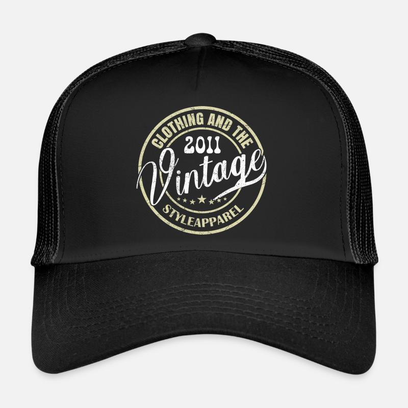 Vintage 2011 Cadeau Anniversaire 2011 Rétro 2011 Casquette trucker 