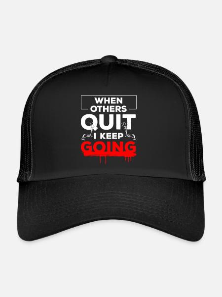 Cross trainer cardio training trainer - Trucker Cap - black/black - Front