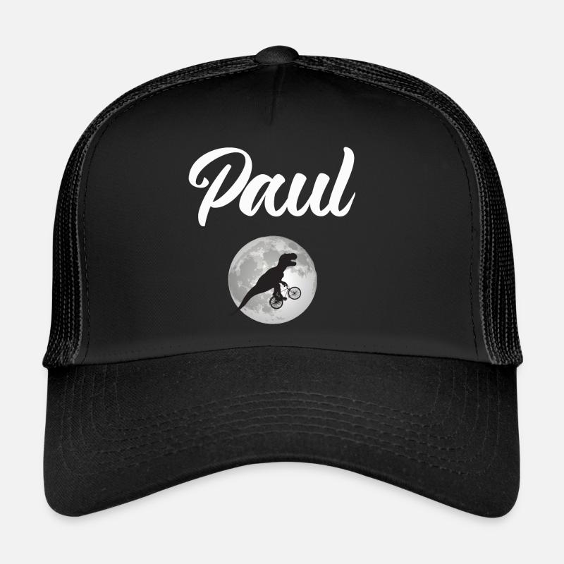 PAUL - Beautiful boy name with dinosaur Trucker Cap