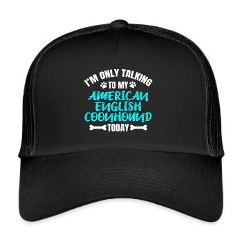 American English Coonhound Owner Owner - Trucker Cap - black/black - Front