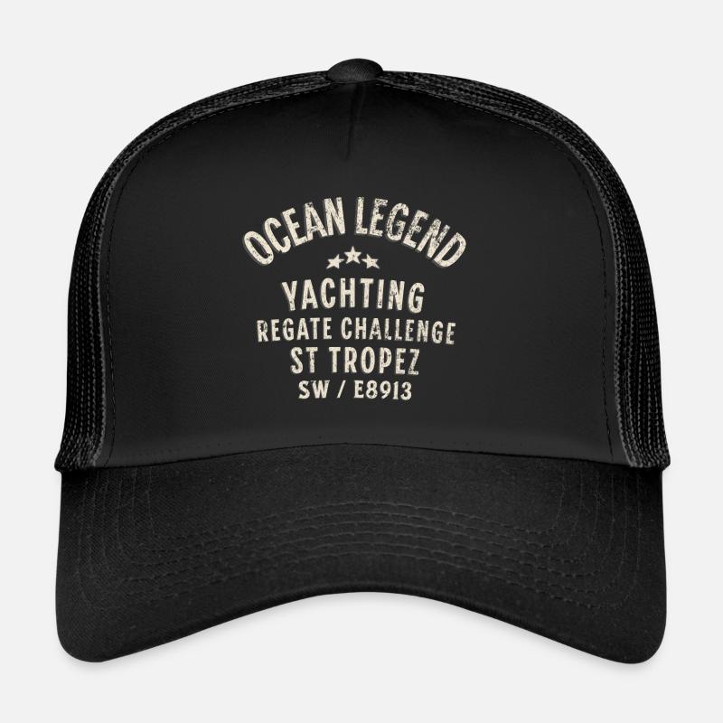 St Tropez regatta challenge 1 - Trucker Cap - black/black