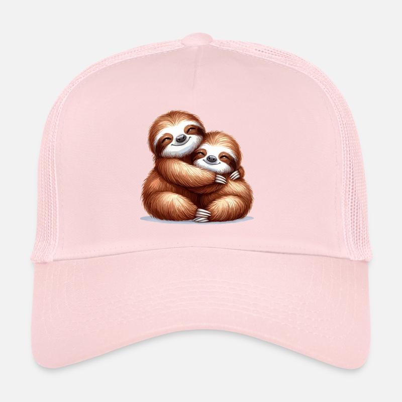 Sloths Sloth Snuggle Gift Trucker Cap