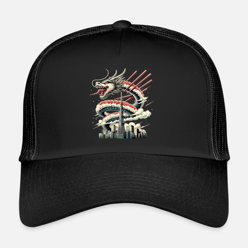 Sushi Dragon Tokyo Cadeau Casquette trucker 