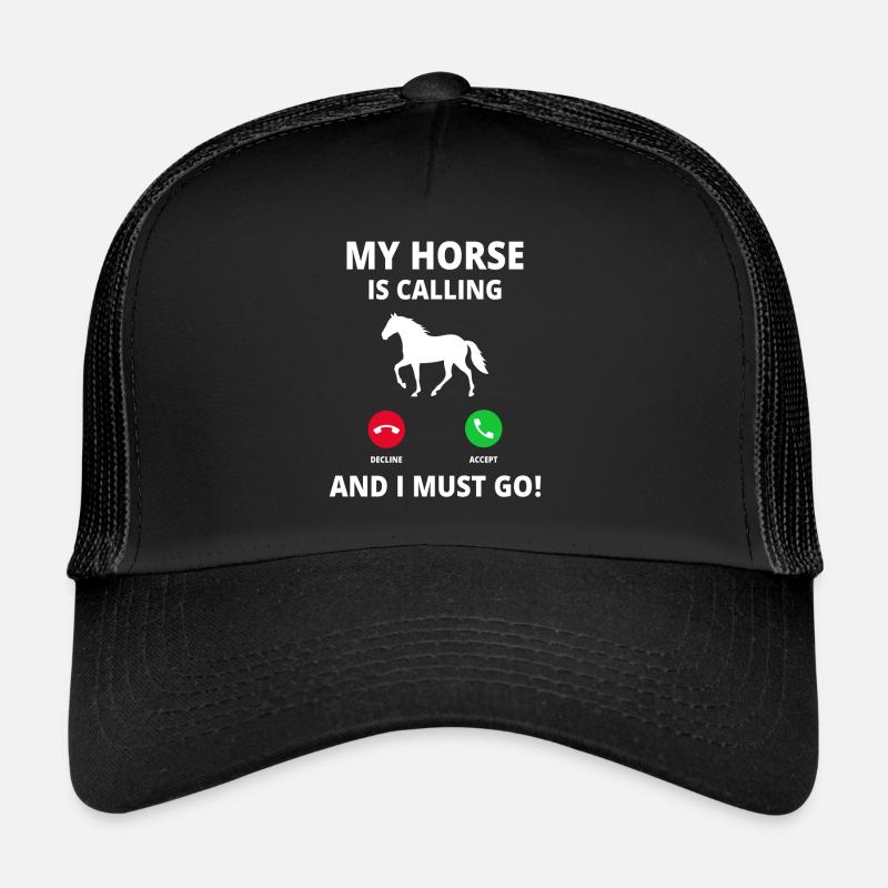 Pferd Anruf Call Pferdebesitzer Pferdebesitzerin Trucker Cap