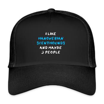 Hanoverian Scenthound Hannoverscher Schweißhund - Trucker Cap - black/black - Front