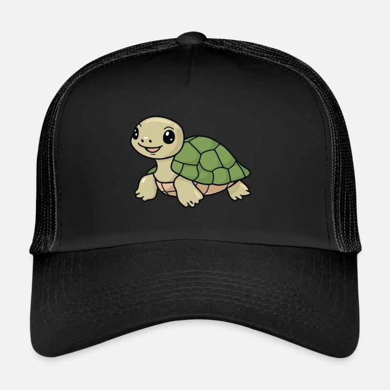 Turtle Schildkröten Schildkröte - Trucker Cap - Schwarz/Schwarz