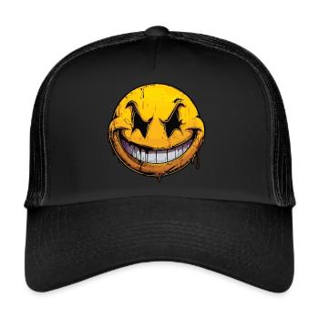 Freches Smile - The crazy Smile - Trucker Cap - black/black - Front