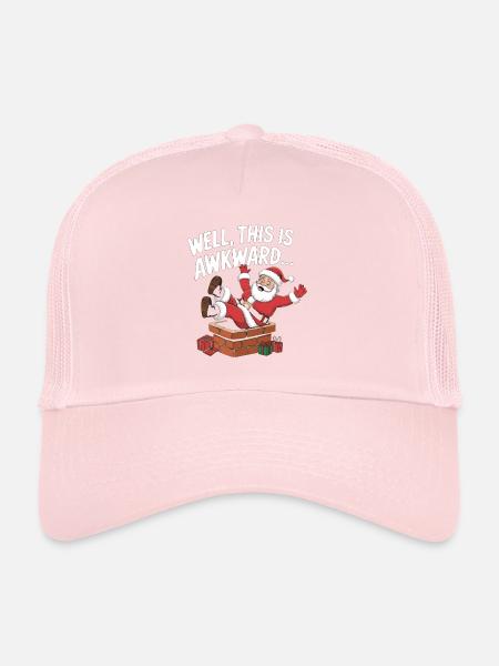 Well This Is Awkward - Trucker Cap - pale pink - Front