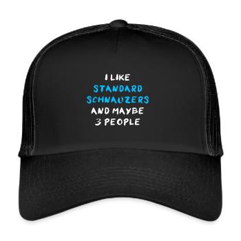 Standard Schnauzer - Trucker Cap - black/black - Front