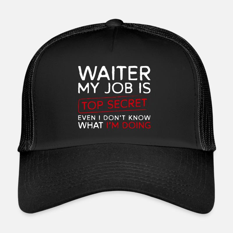 Waiter Bartender Tipping Table Trucker Cap