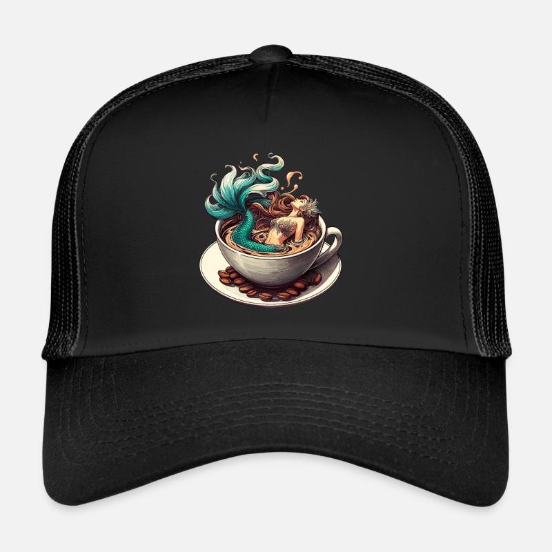 Sirène Sirène Bain dans le Café Cadeau Casquette trucker 