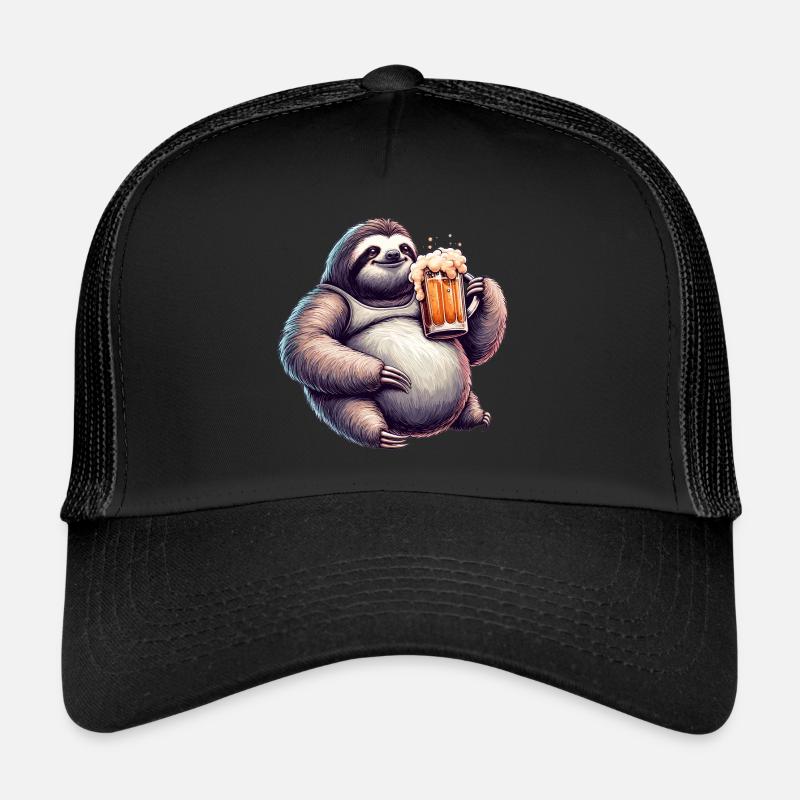 Dad Bod Bierbauch Bier Faultier Geschenk Trucker Cap