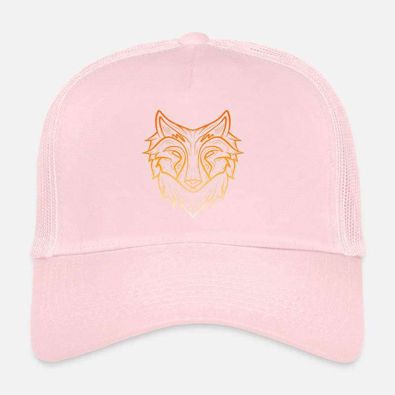 Wolf lineart Trucker Cap