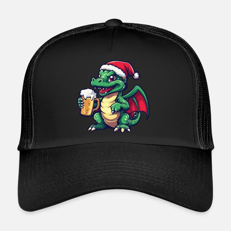 Drache Weihnachten Bier Trucker Cap