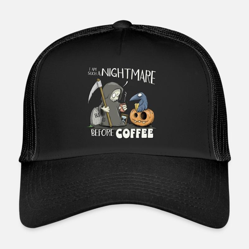 Le cauchemar avant le café ! Mort du petit café Casquette trucker 