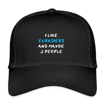 Eurasiens - Casquette trucker  - noir/noir - Devant