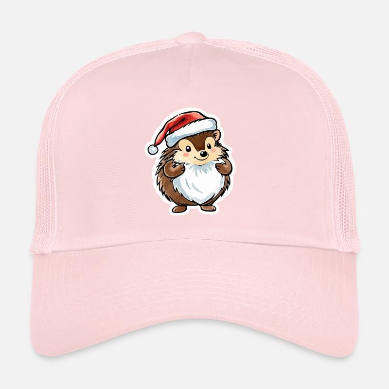 Dessin de Noël hérisson Casquette trucker 