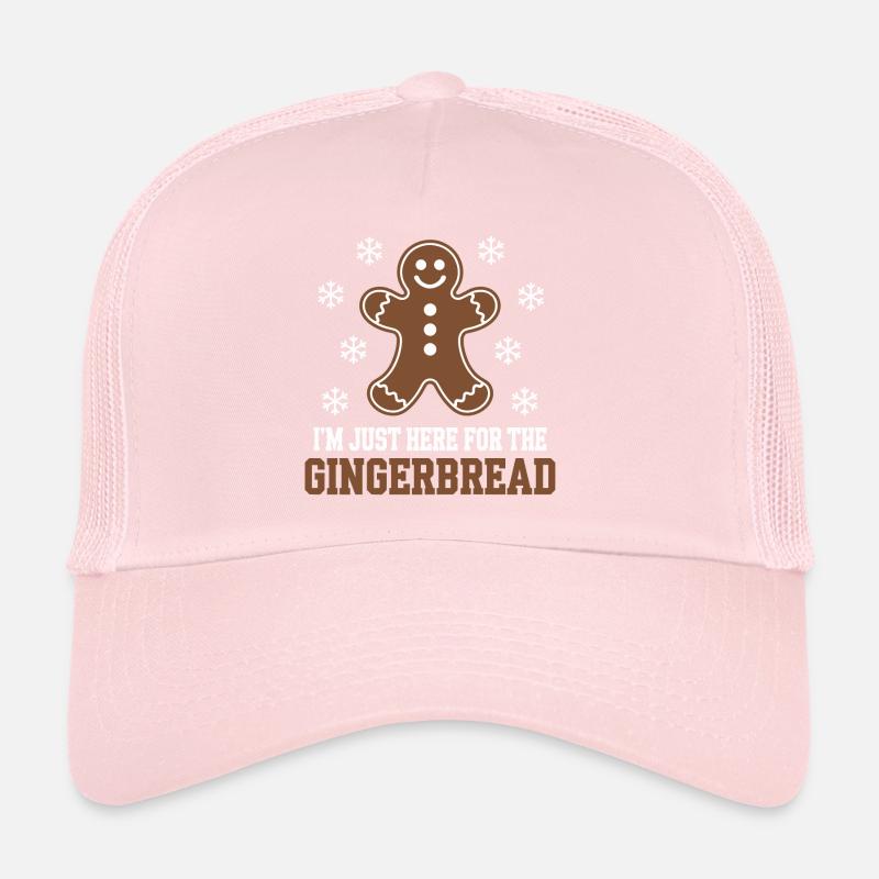 Gingerbread Gingerbread Man Christmas Trucker Cap