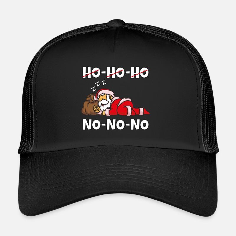 Fauler Weihnachtsmann - Trucker Cap - Schwarz/Schwarz