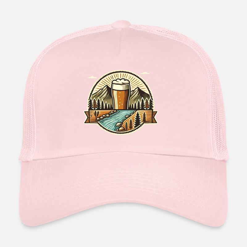 Bergbier-Abenteuer-Abzeichen-Design Trucker Cap