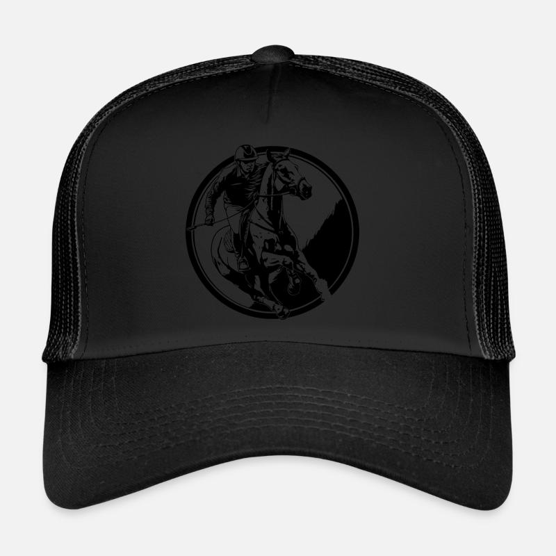 Équitation Cheval Homme Silhouette Casquette trucker 