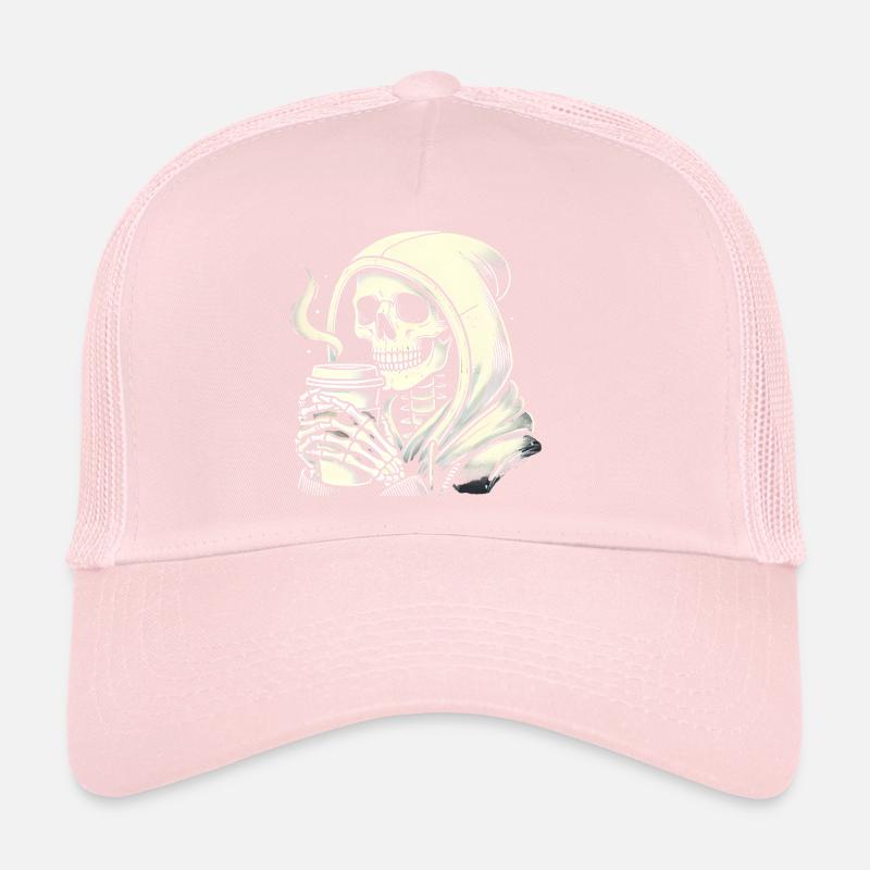 Chill Skeleton avec sweat à capuche café Casquette trucker 