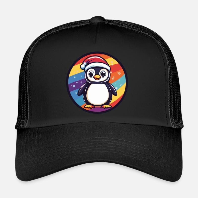 Pingouin Animal de Noël Casquette trucker 