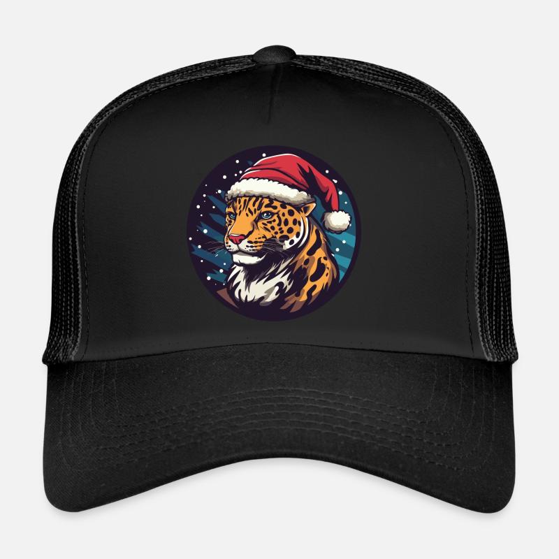 Animal de Noël léopard Casquette trucker 
