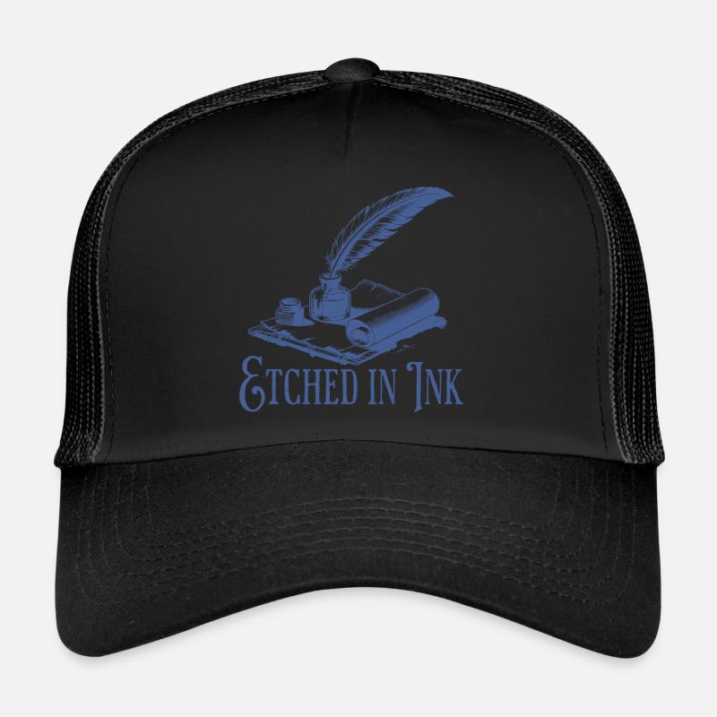 Dark Academia Etched In Ink Trucker Cap