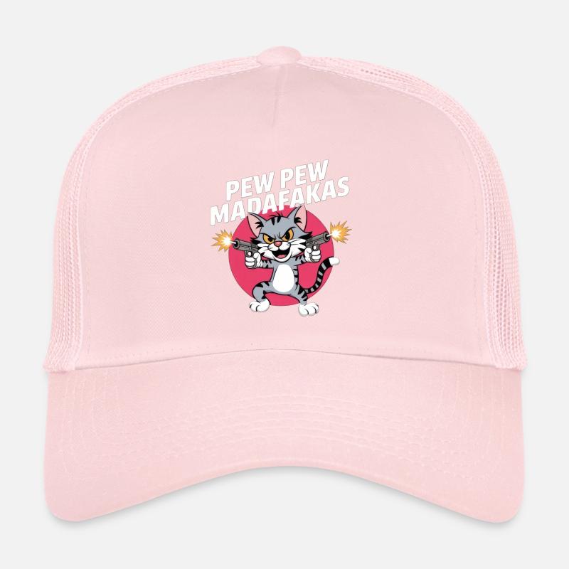Pew Pew Madafakas - Chat de dessin animé cool Casquette trucker 