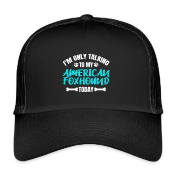 American Foxhound Owner Owner - Trucker Cap - black/black - Front