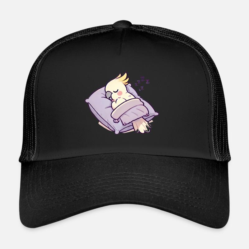 cacatoès endormi conception de dessin animé confortable Casquette trucker 