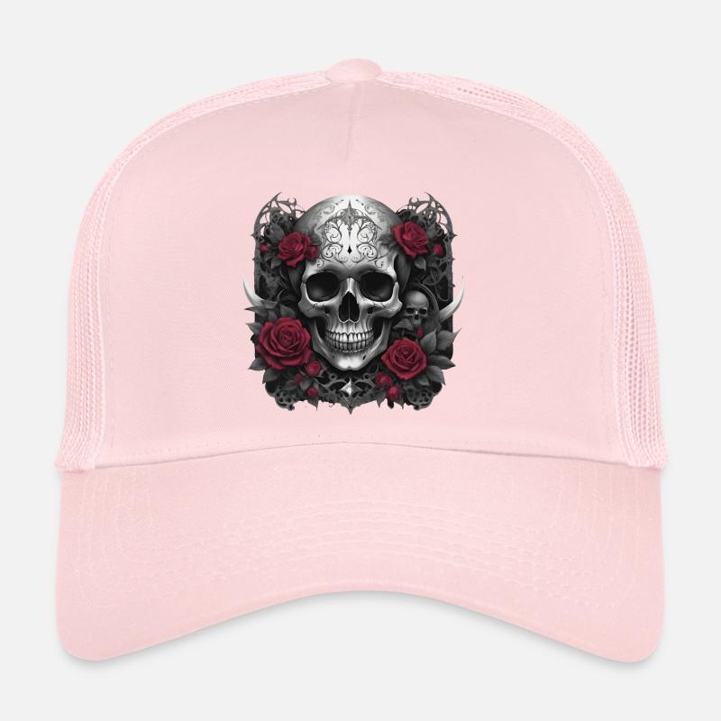 Gothic Skull Trucker Cap