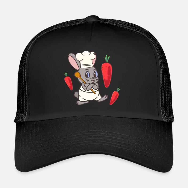 Lapin Lapin Navets Cuisine Chef Cuisinier Cuisinier Casquette trucker 
