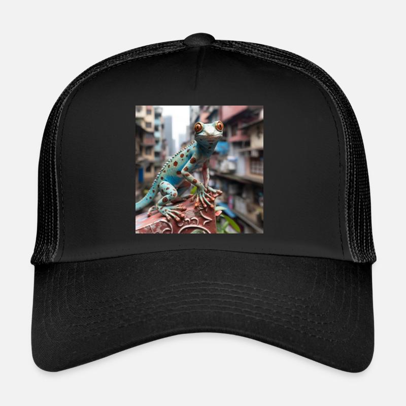 Gecko in China Tier Lebewesen Drachen Dragon Trucker Cap