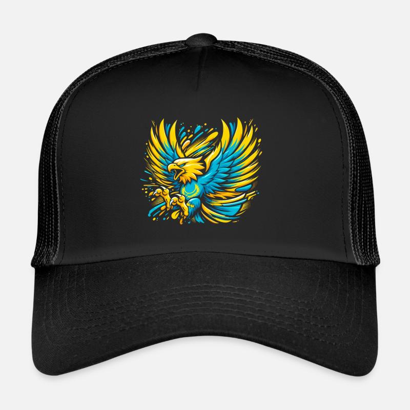 Kasachstan Adler Flagge Fahne cool Geschenk Trucker Cap