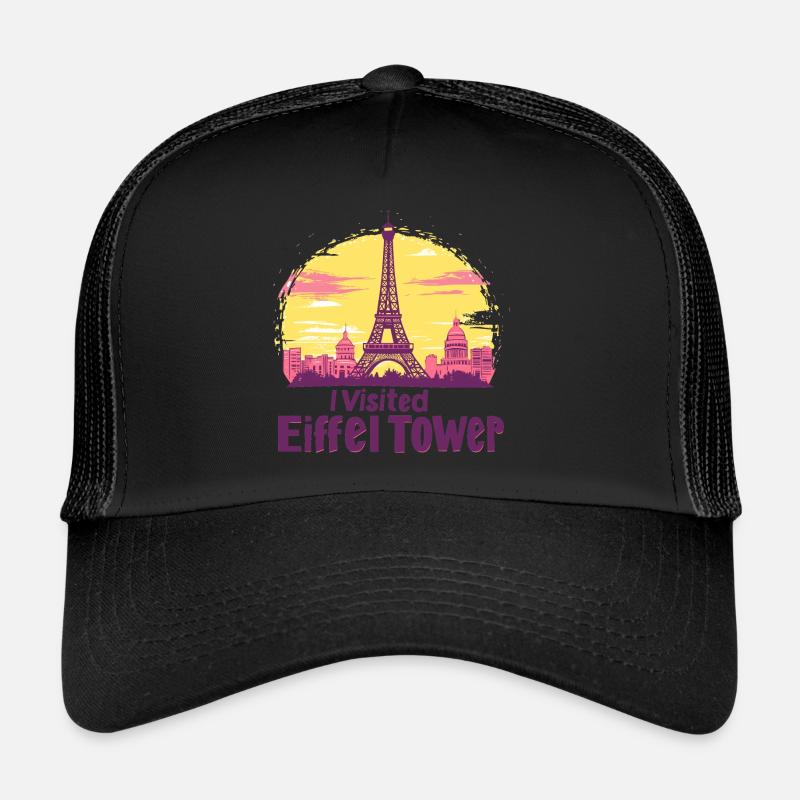 Eiffel Tower in Paris - Trucker Cap - black/black